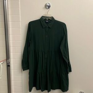 Flannel Long Sleeve Dress